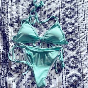 Mint string bikini